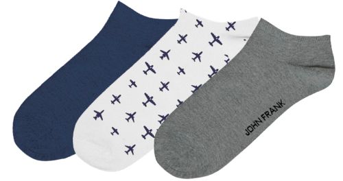 JOHN FRANK EIGHTY FIVE 3 PACK SHORT SOCKS MULTICOLOR - 1