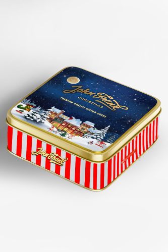 JOHN FRANK 4 PACK CHRISTMAS LONG SOCKS MULTICOLOR - 2