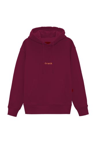 JOHN FRANK BASIC HOODIE SWEATSHIRT BORDO - 11