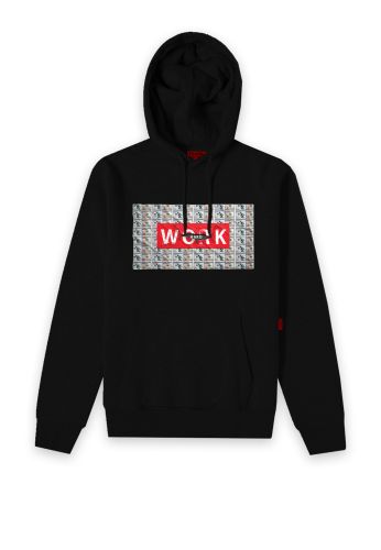 JOHN FRANK COOL HOODIE SWEATSHIRT SİYAH - 1