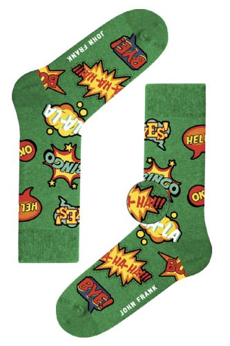 JOHN FRANK FUN LONG SOCKS MULTICOLOR - 1