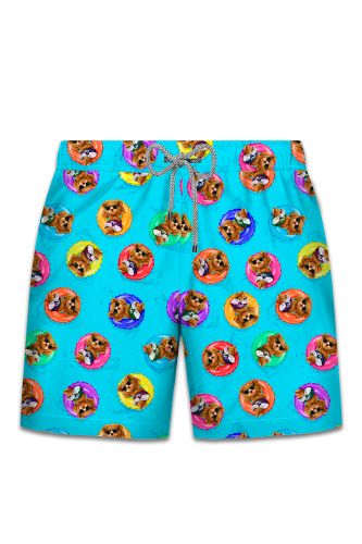 JOHN FRANK ALL OVER MAYO ŞORT MULTICOLOR - 1