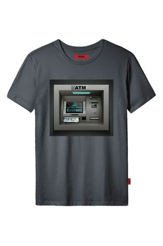 JOHN FRANK COOL T-SHIRT ANTRASİT - 1