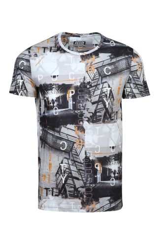 JOHN FRANK DIGITAL WORLD T-SHIRT MULTICOLOR - 1