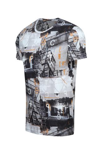 JOHN FRANK DIGITAL WORLD T-SHIRT MULTICOLOR - 2