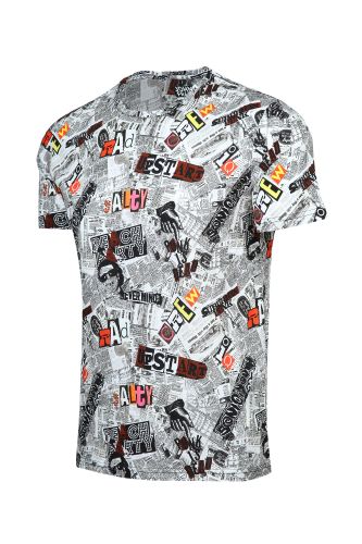 JOHN FRANK BASKILI DİJİTAL T-SHIRT MULTICOLOR - 2