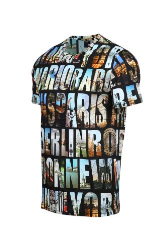 JOHN FRANK DIGITAL WORLD T-SHIRT MULTICOLOR - 2