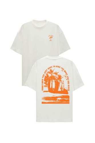 JOHN FRANK OVERSIZE T-SHIRT BEYAZ - 1