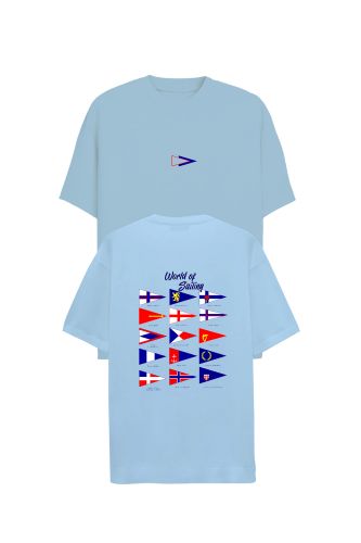 JOHN FRANK OVERSIZE T-SHIRT LIGHT BLUE - 1