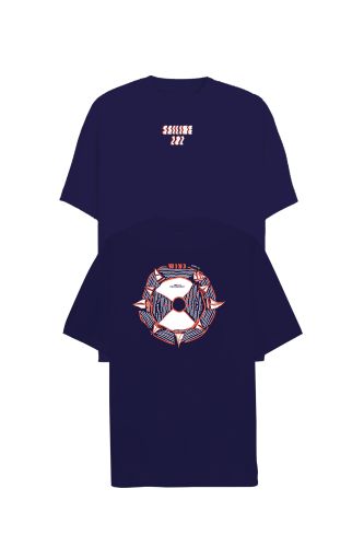 JOHN FRANK OVERSIZE T-SHIRT LACİVERT - 1