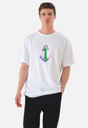 JOHN FRANK OVERSIZE T-SHIRT BEYAZ - 1