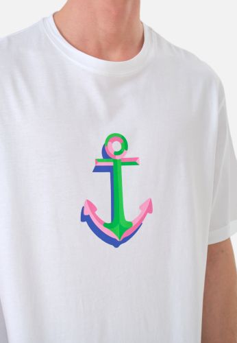 JOHN FRANK OVERSIZE T-SHIRT BEYAZ - 2