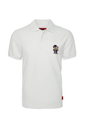 JOHN FRANK IDENTITY POLO T-SHIRT WHITE - 1