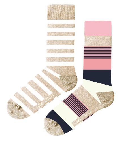 JOHN FRANK WOMEN İKİLİ UZUN ÇORAP MULTICOLOR - 1