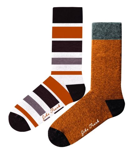 JOHN FRANK WOMEN 2 PACK LONG SOCKS MULTICOLOR - 1