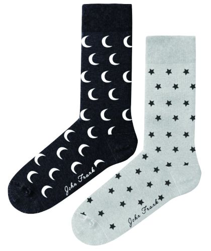 JOHN FRANK WOMEN 2 PACK LONG SOCKS MULTICOLOR - 1