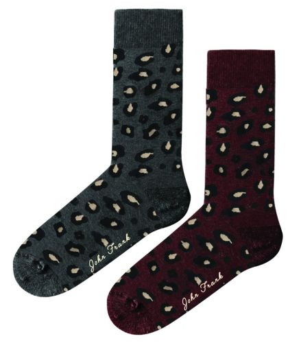 JOHN FRANK WOMEN 2 PACK LONG SOCKS MULTICOLOR - 1