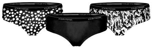 JOHN FRANK THREE PACK WOMEN BLACK&WHITE HIPSTER 1