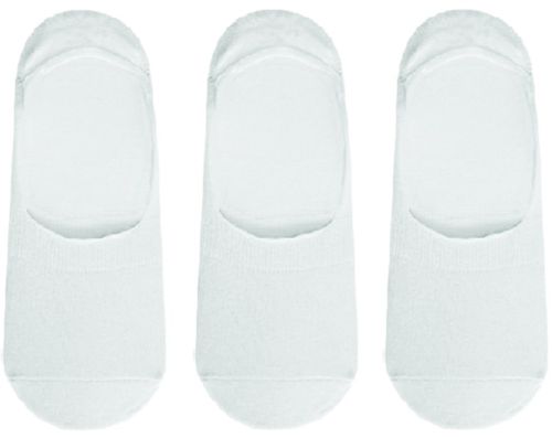JOHN FRANK WOMEN  3 PACK NO SHOW SOCKS WHITE - 1