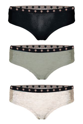 JOHN FRANK WOMEN RISE AND SHINE THREE PACK HIPSTER 1