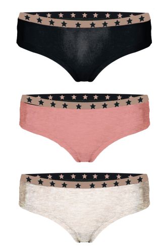 JOHN FRANK WOMEN RISE AND SHINE THREE PACK HIPSTER 1