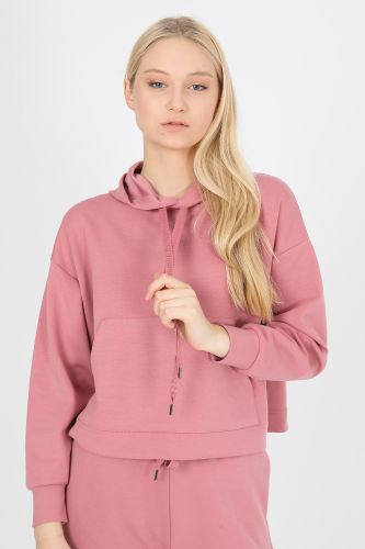 JOHN FRANK WOMAN SPORTS&LOUNGEWEAR COMFY SWEATSHIRT BEBE PEMBE - 36