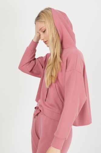 JOHN FRANK WOMAN SPORTS&LOUNGEWEAR COMFY SWEATSHIRT BEBE PEMBE - 38