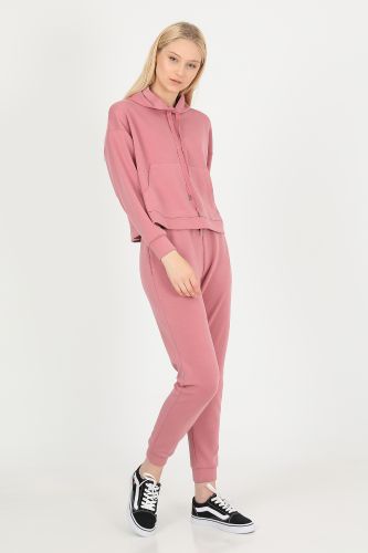 JOHN FRANK WOMAN SPORTS&LOUNGEWEAR COMFY SWEATSHIRT BEBE PEMBE - 39