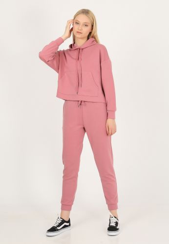 JOHN FRANK WOMAN SPORTS&LOUNGEWEAR COMFY SWEATSHIRT BEBE PEMBE - 40