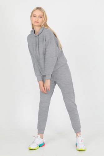 JOHN FRANK WOMAN SPORTS&LOUNGEWEAR COMFY SWEATSHIRT GRİ - 12