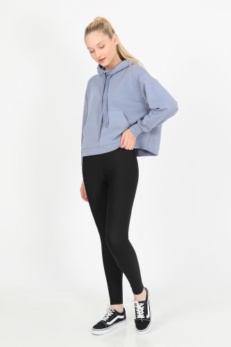 JOHN FRANK WOMAN SPORTS&LOUNGEWEAR COMFY SWEATSHIRT ACIK MAVI - 44