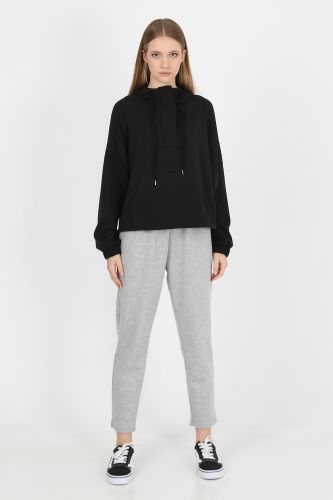 JOHN FRANK WOMAN SPORTS&LOUNGEWEAR SWEATSHIRT BLACK - 18
