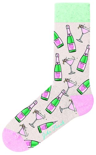 JOHN FRANK WOMEN FUN LONG SOCKS MULTICOLOR - 1