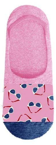 JOHN FRANK WOMEN FUN NO SHOW SOCKS MULTICOLOR - 1