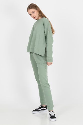 JOHN FRANK WOMAN SPORTS&LOUNGEWEAR PUFFY SWEATSHIRT JADE YEŞİL - 18