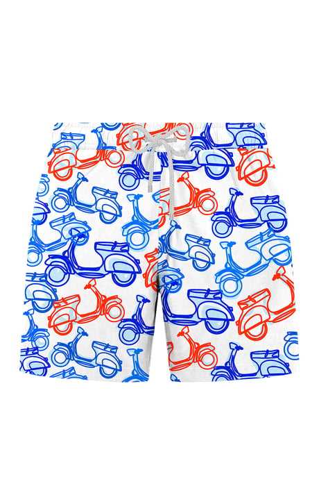 JOHN FRANK ALL OVER PRINTED SWIMSHORTS LIGHT PINK - 1