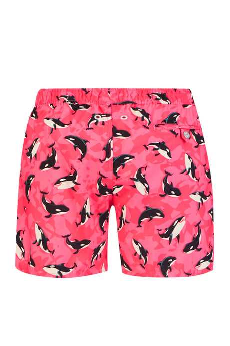 JOHN FRANK ALL OVER PRINTED SWIMSHORTS LIGHT BLUE - 1