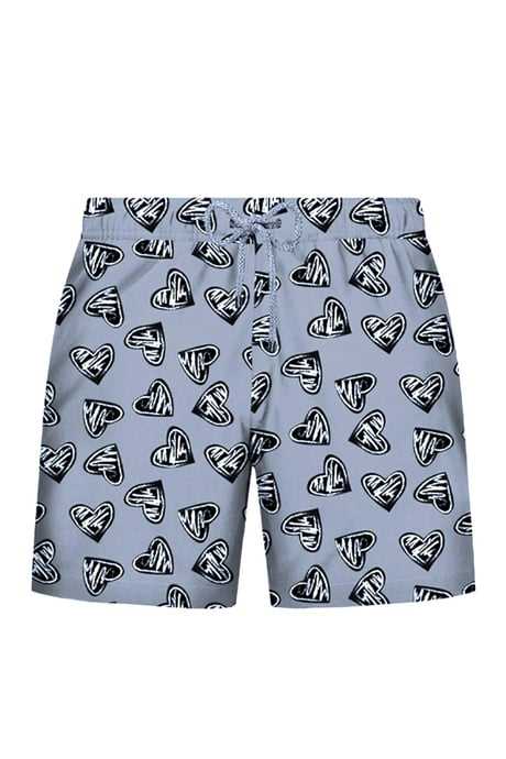 JOHN FRANK KIDS ALL OVER PRINTED SWIM SHORT BABY PINK - 1