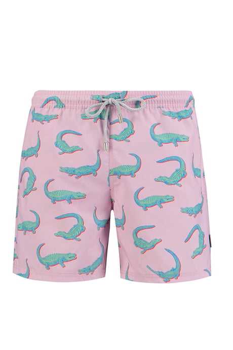 JOHN FRANK KIDS ALL OVER PRINTED SWIM SHORT ANTRASİT-YEŞİL - 1