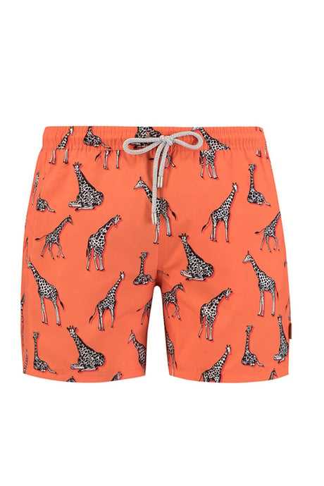 JOHN FRANK KIDS ALL OVER PRINTED SWIM SHORT ANTRASİT-BEYAZ - 1