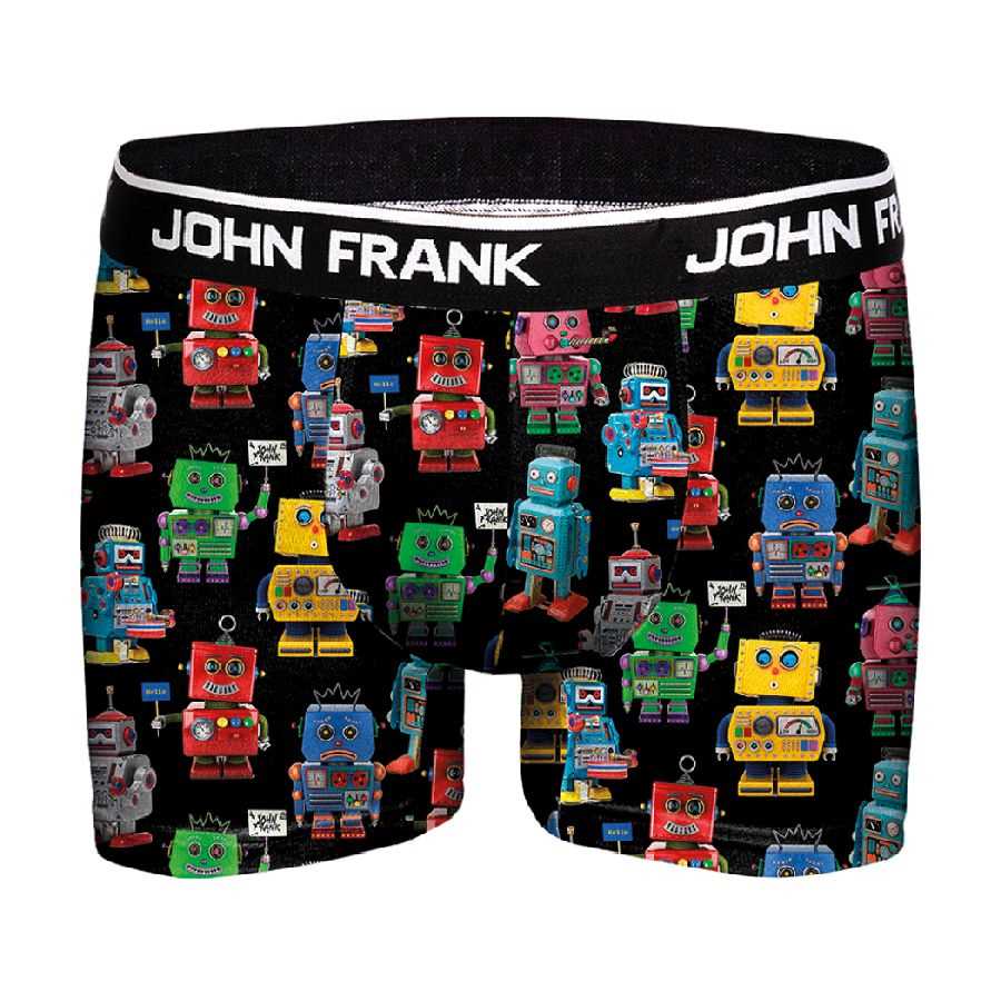 JOHN FRANK DIGITAL WORLD BOXER AÇIK GRİ - 1