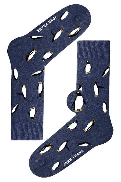 JOHN FRANK FUN SOCKS UZUN ÇORAP ACIK MAVI - 1