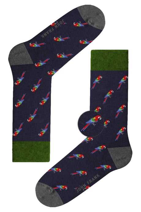 JOHN FRANK FUN SOCKS UZUN ÇORAP ACIK MAVI - 1