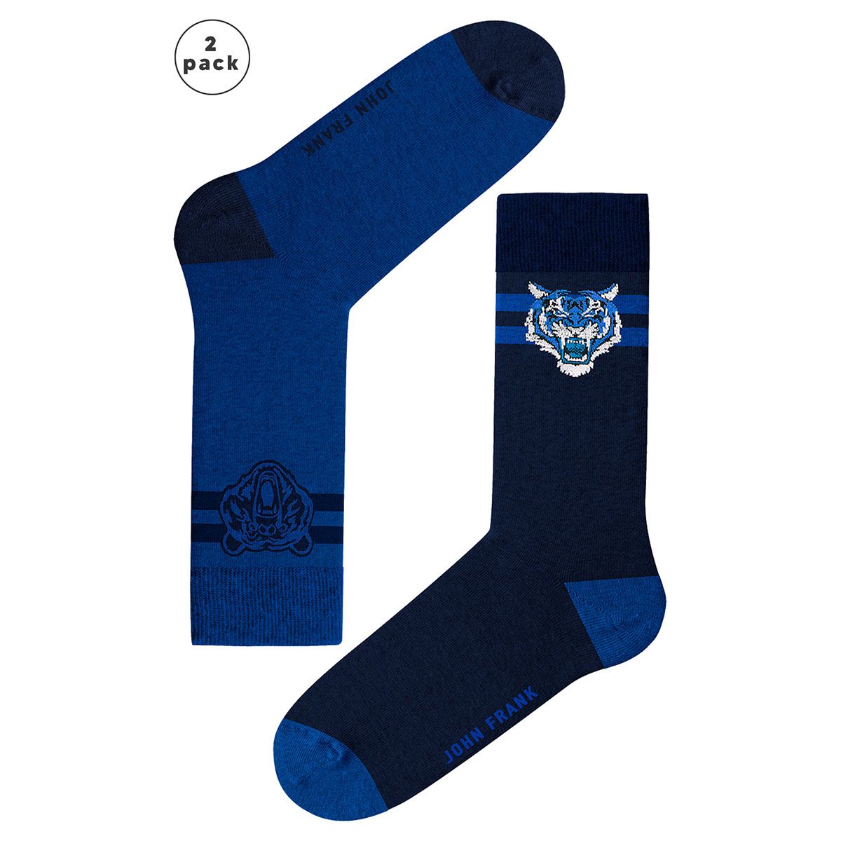 JOHN FRANK 2 PACK LONG SOCKS MULTICOLOR - 1