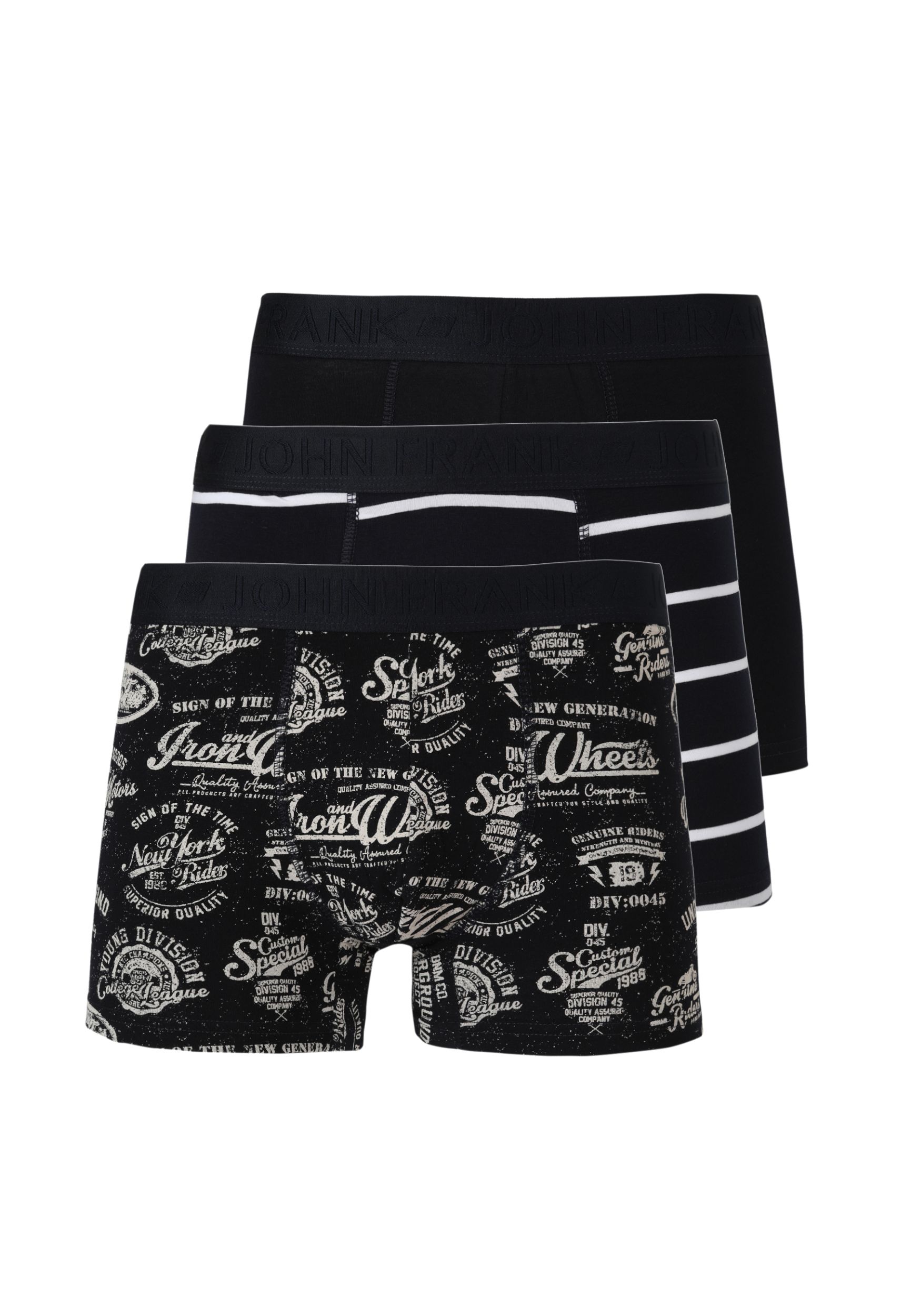 JOHN FRANK THREE PACK CAMPUS BOXER 1