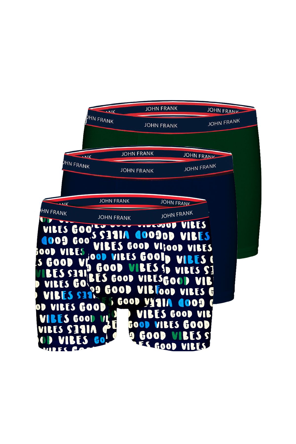 JOHN FRANK THREE PACK FEEL GOOD BOXER 1