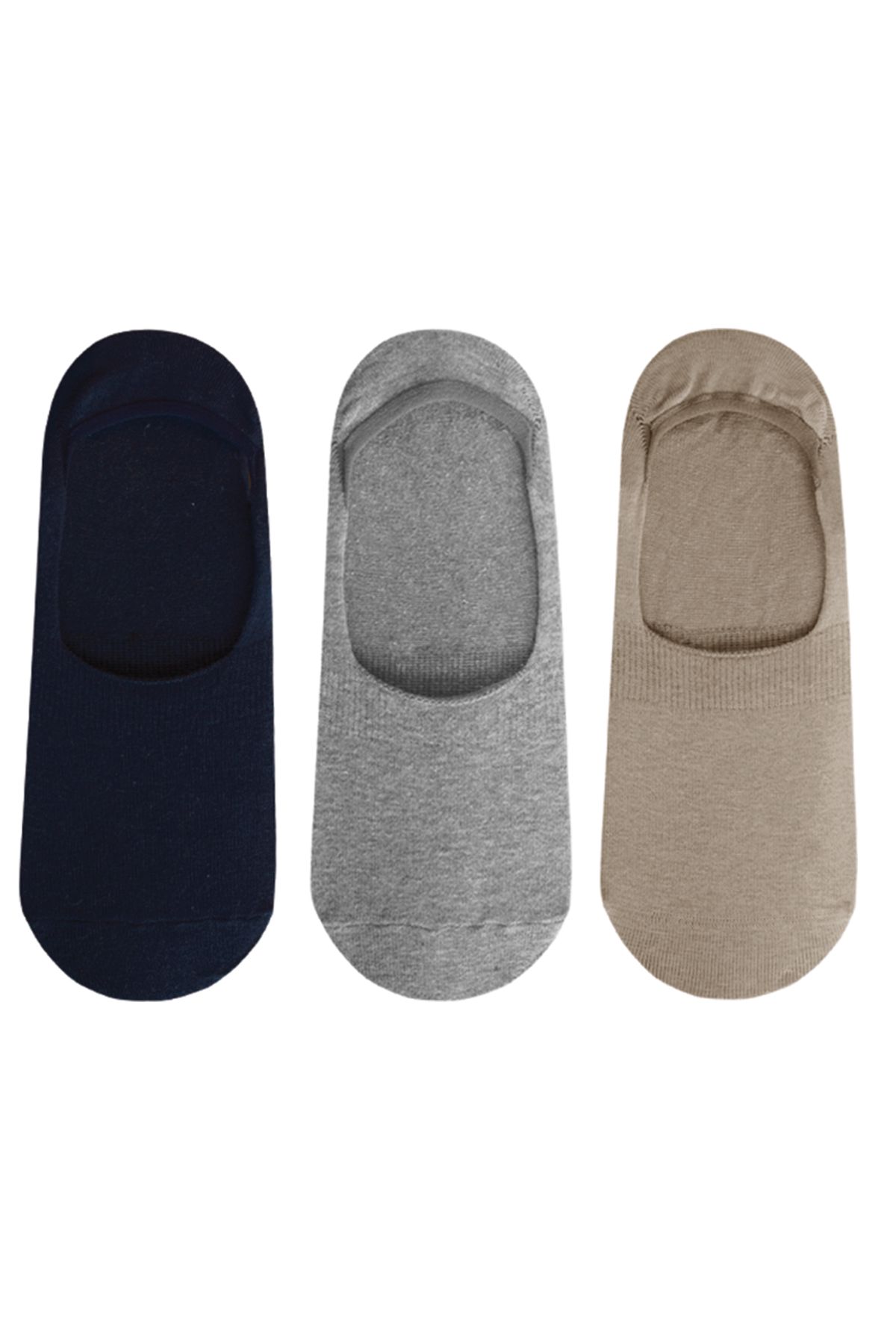 JOHN FRANK 3 PACK NO SHOW SOCKS MULTICOLOR - 1