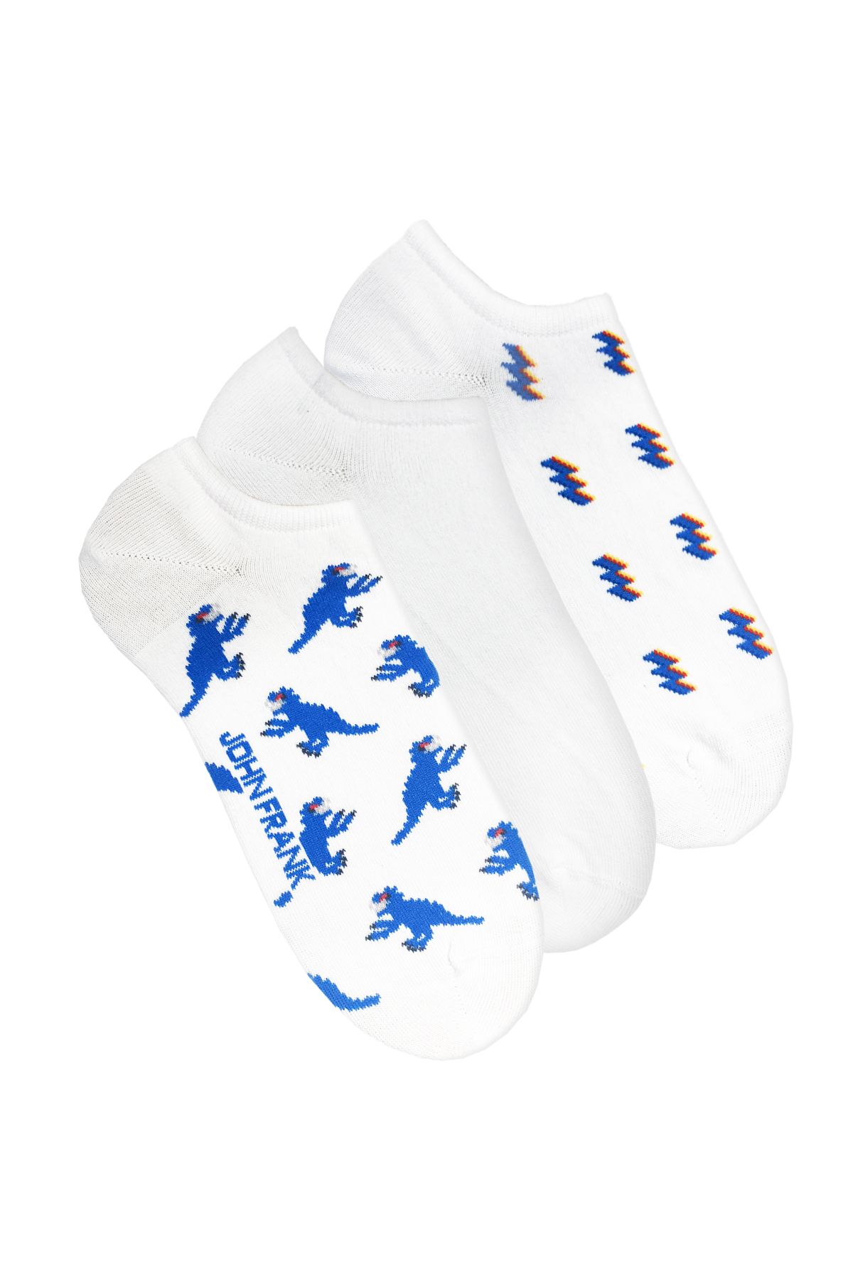 JOHN FRANK ÜÇLÜ KISA ÇORAP MULTICOLOR - 1