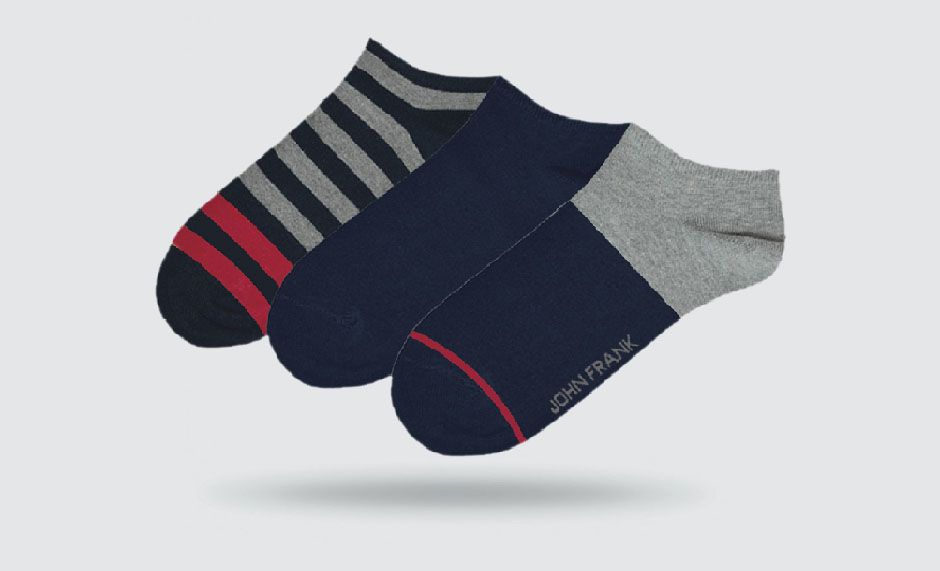 JOHN FRANK 3 PACK SHORT SOCKS MULTICOLOR - 1