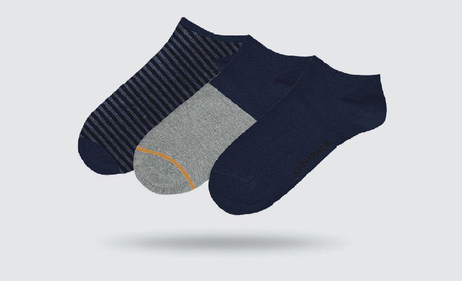 JOHN FRANK 3 PACK SHORT SOCKS MULTICOLOR - 1